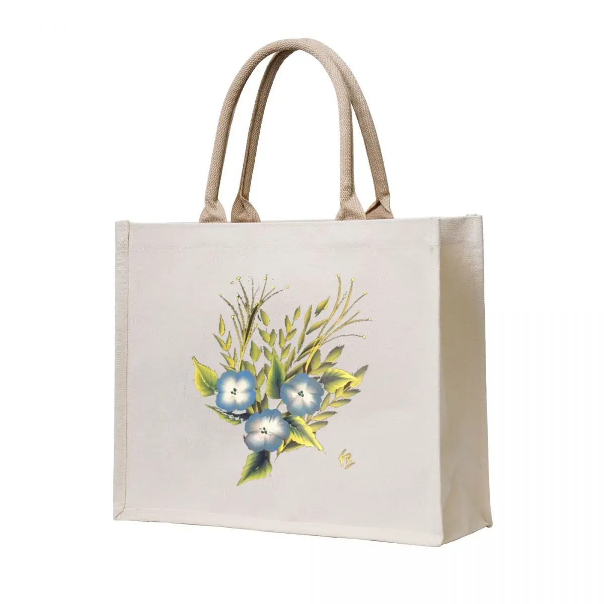 

Fall Blue Flowers Tote Bag bags woman 2025 free delivery bags tote bags cloth