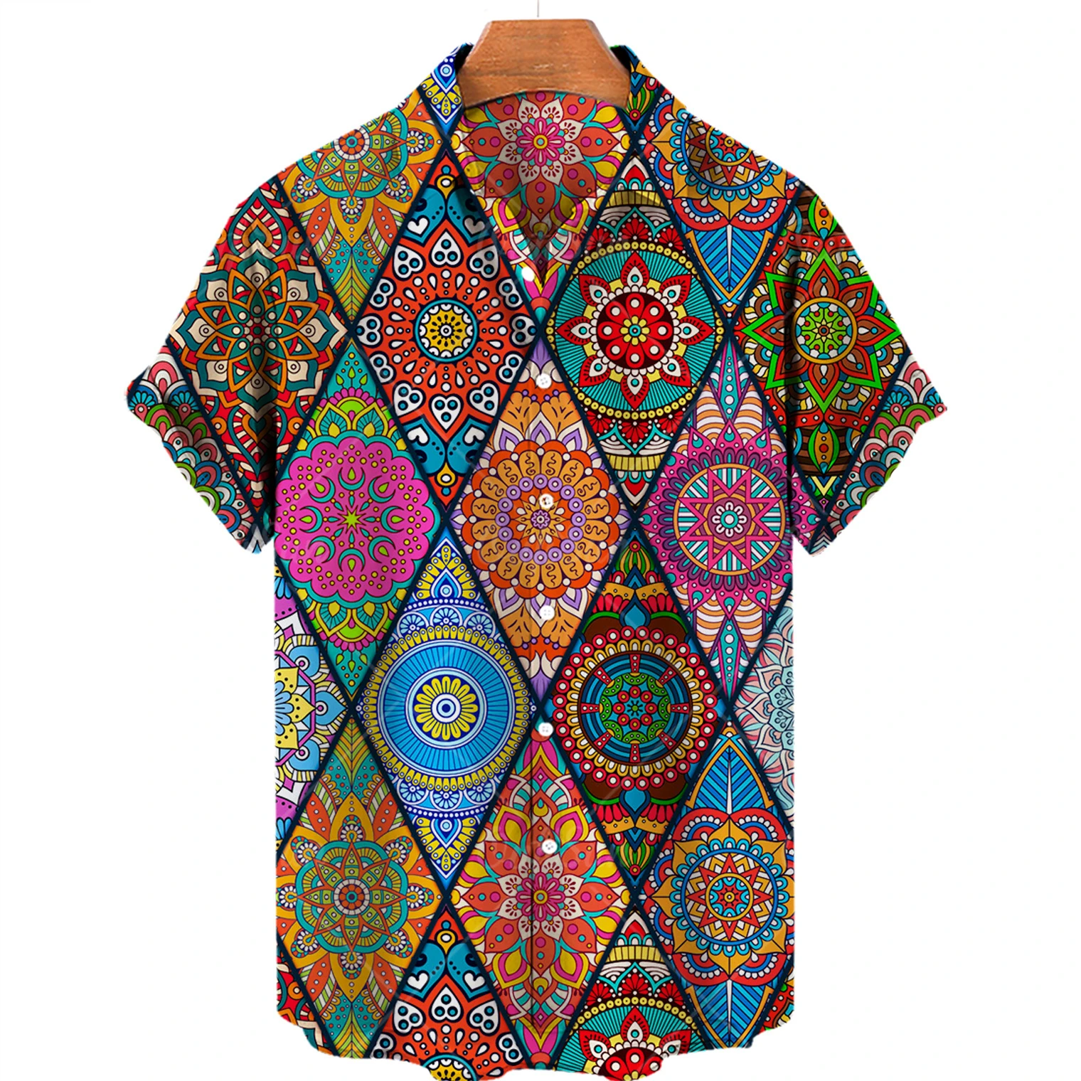 

2024 Abstract Parquet 3d Print Hawaiian Shirt Men Women Fashion Summer Beach Short Sleeve Casual Shirts, Size 5xl