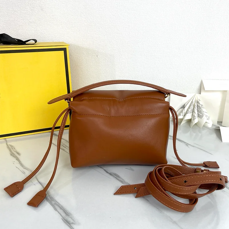 

Fashionable Women's Bag with Soft Leather Drawstring Design Casual Hand-held Shoulder Bag 2025 New Classic Crossbody Bag Wallet