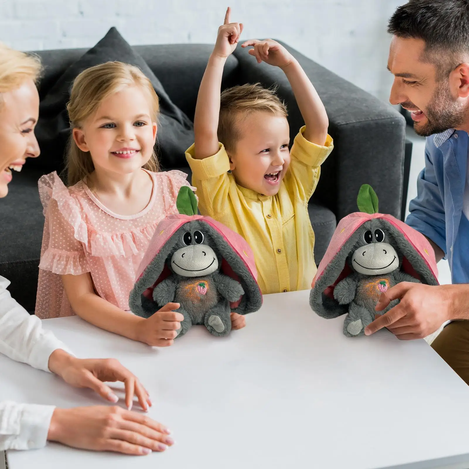 تنفس الحمير لعبة لطيف الحمير وسائد فخمة تهدئة تكبب الحيوان أفخم الكرتون الحيوان بلوشيز مع التنفس واقعية #2