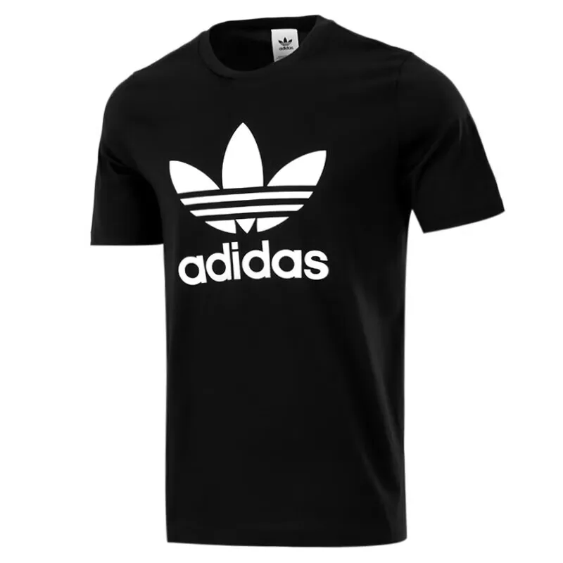 Новое оригинальное поступление, футболка Adidas Originals TREFOIL, мужские футболки с коротким рукавом, спортивная одежда