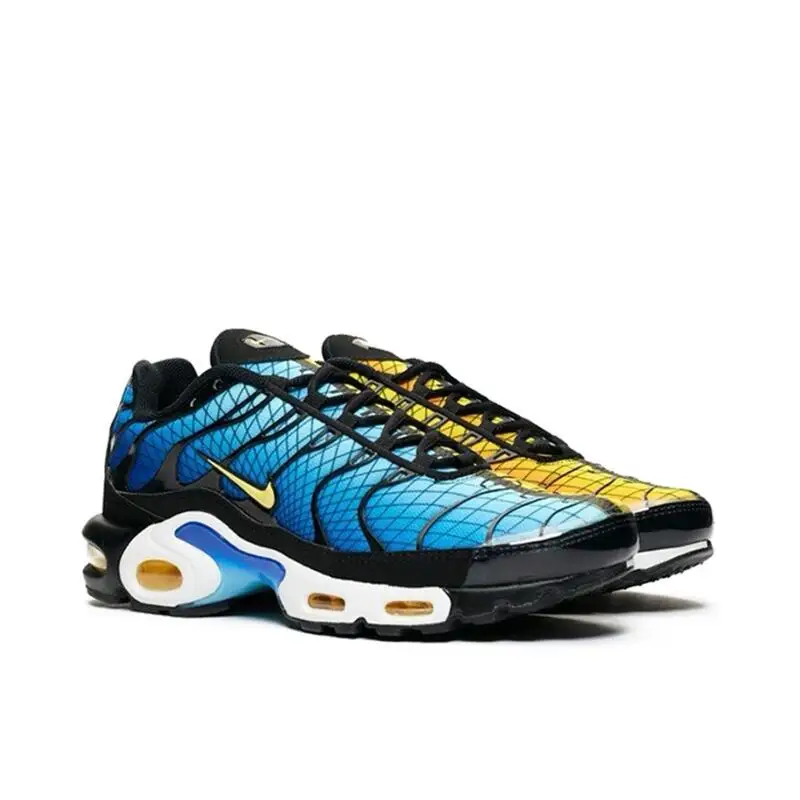 Nike Air Max Plus  TN Black Low Top Running Shoes for Men and Women Unisex Height Increasing