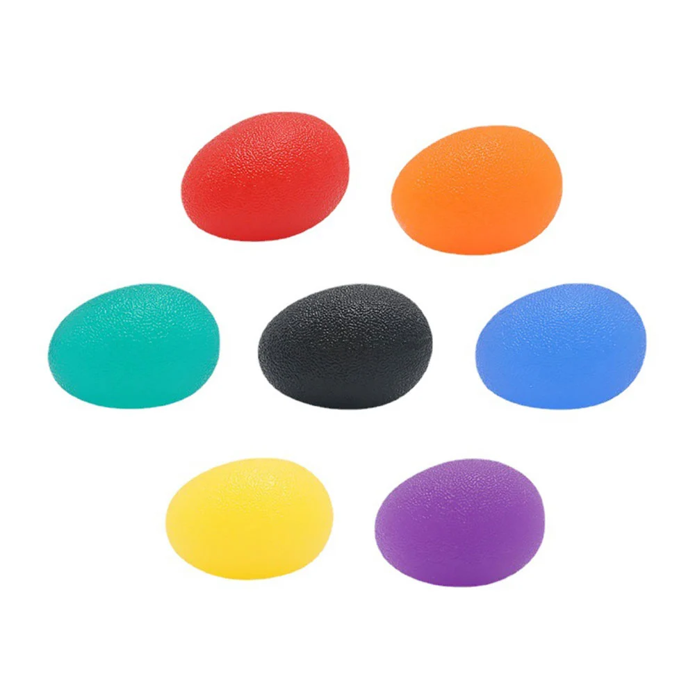 Silicone world Silicone Hand Grip Ball Egg Men Women Gym Fitness Finger Heavy Exerciser Strength Muscle Recovery Gripper Trainer