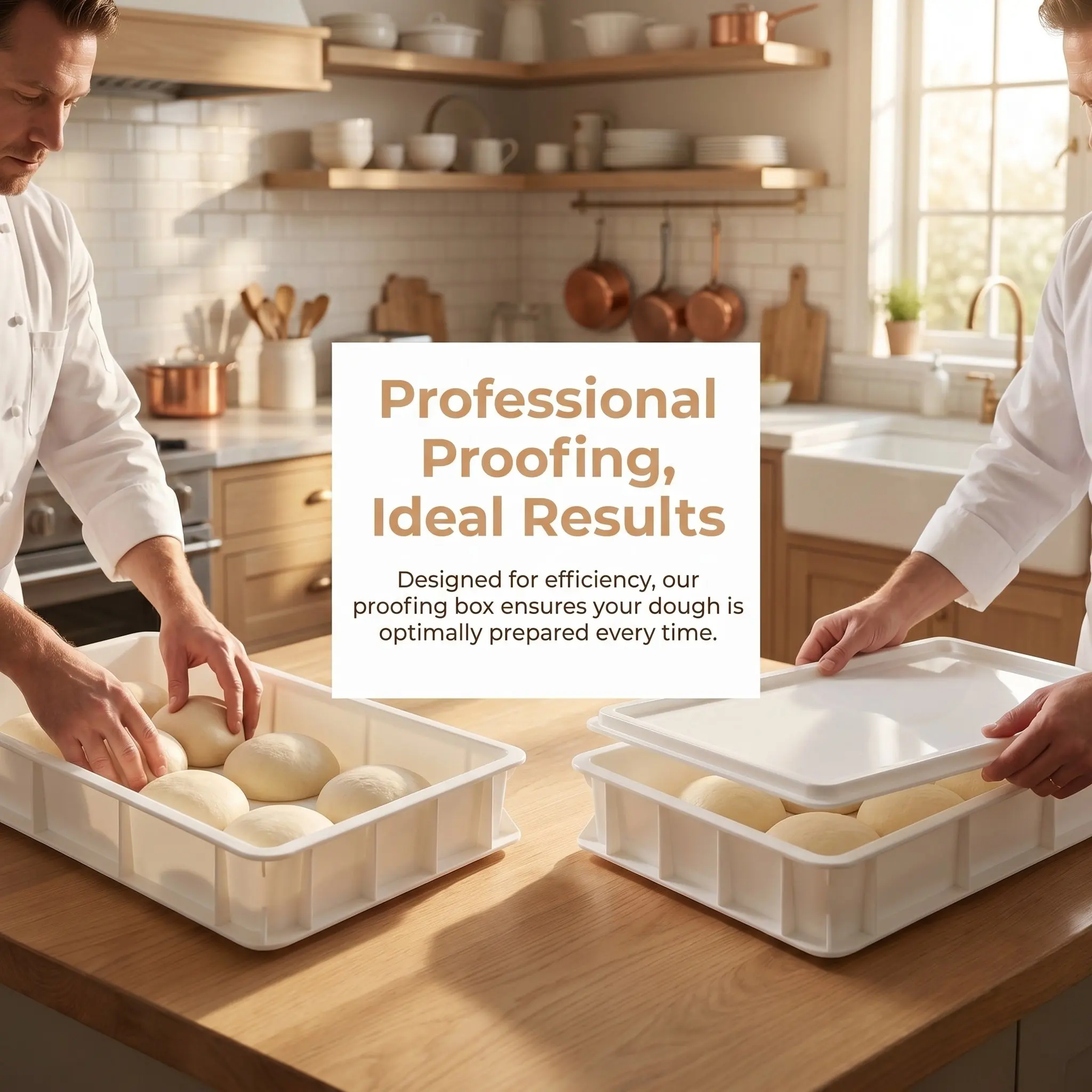 Stackable Pizza Dough Proofing Box With Lid, Commercial Dough Proofing Container For Home And Bakery, Plastic Tray Pizza Tool