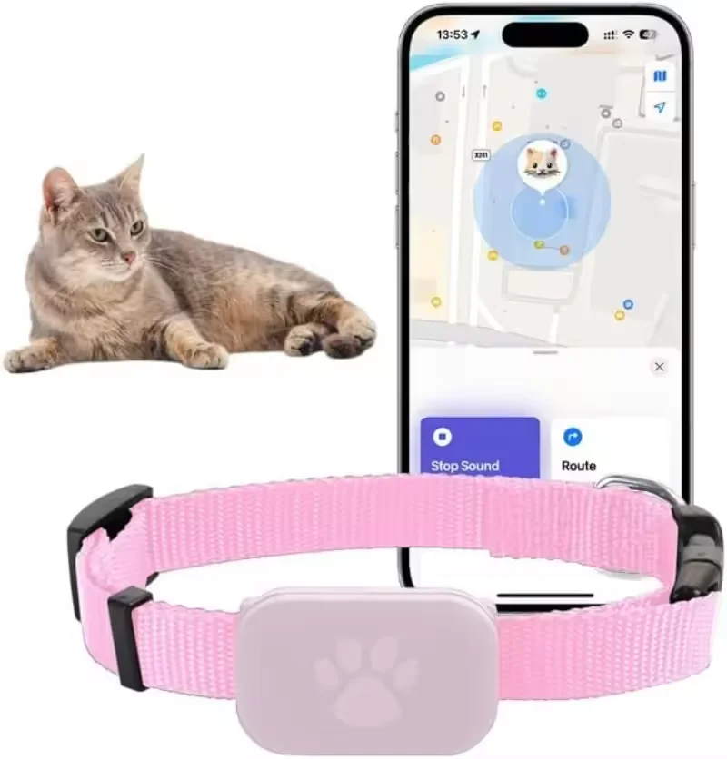 Pet Bluetooth GPS Tracker Waterproof Mini Dog Tracking Movement Alert Collar Anti Lost Tracker for Dog Cat Remote Global Locator