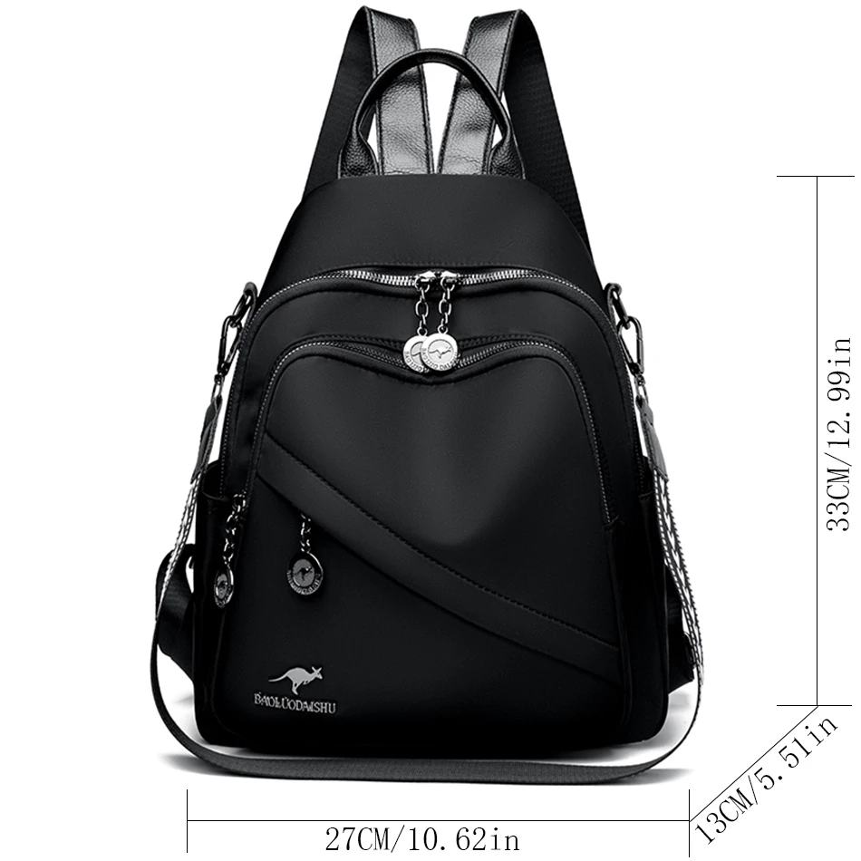 New Women Backpack Luxury High Quality Leather Fashion Shoulder Bag Female Multifunction Large Capacity Travel Knapsack Mochila