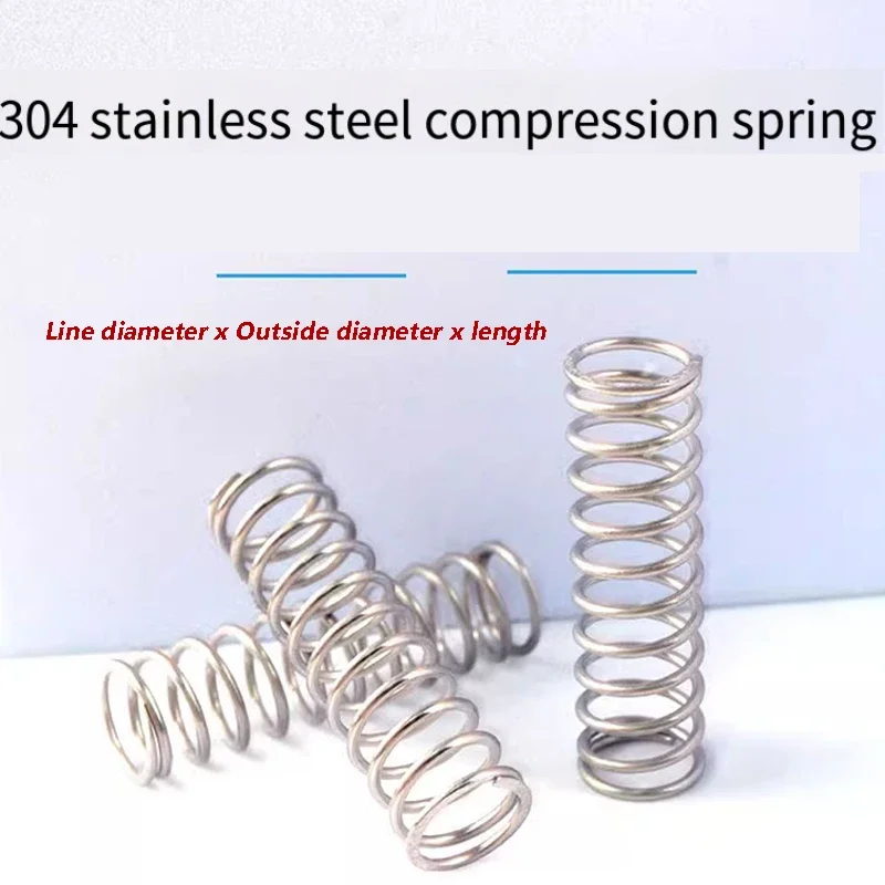 

Spring Steel Wire 300 Length Compression Spring Outer Diameter 0.3-3.0 Super Long Fine Soft Mechanical Return Compression Y Type