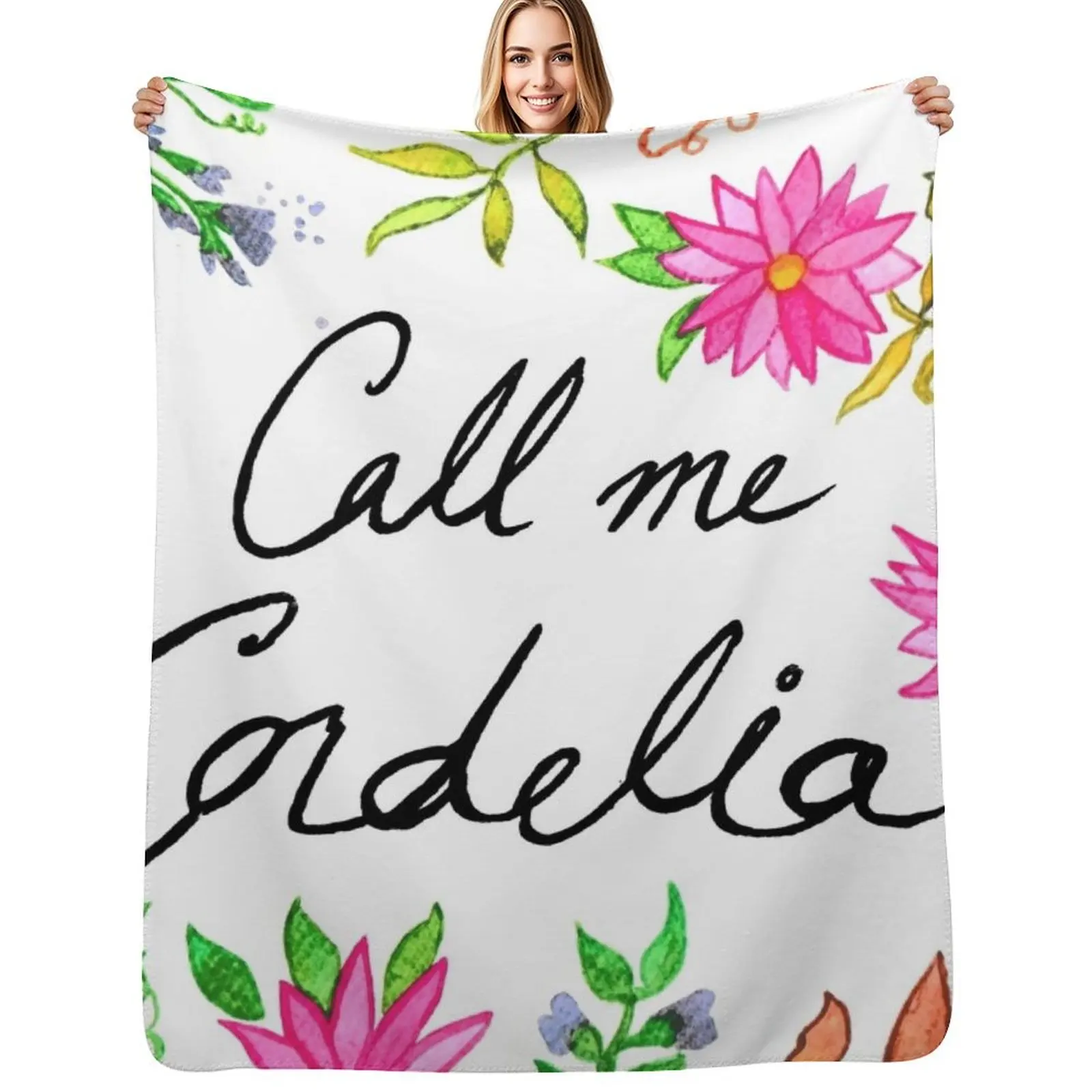 Call Me Cordelia - Anne of Green Gables Throw Blanket Stain Resistant Cozy Warm Blanket