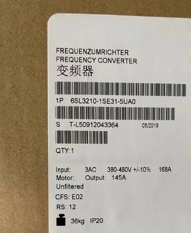 Brand New Original 6SL3210-1SE31-5UA0 6SL3210-1SE31-8UA0 6SL3210-1SE31-5AA0 6SL3210-1SE21-0AA0 Frequency Converter Fast Delivery
