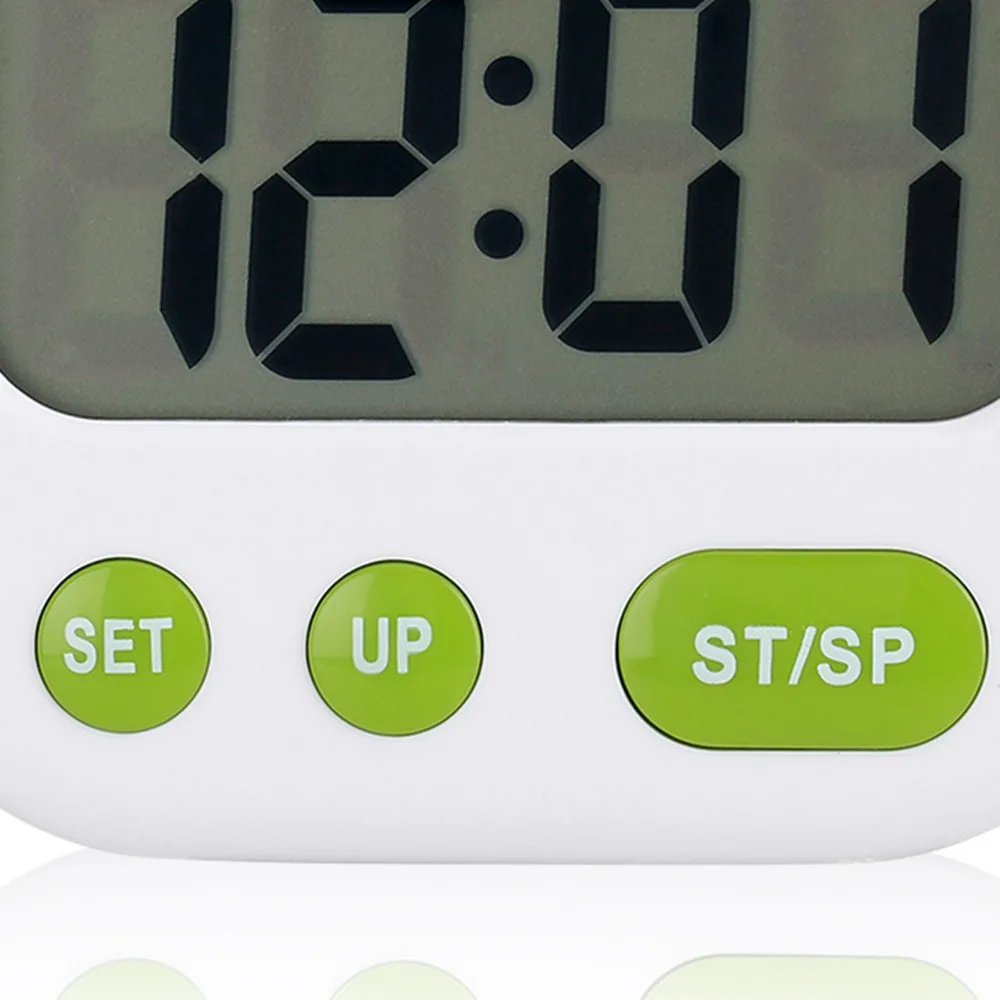 Glow-in-dark Countdown Timer Luminova Dial Digital Display Digital Timer Desktop Gadget Timer Function Vibration Alarm Clock
