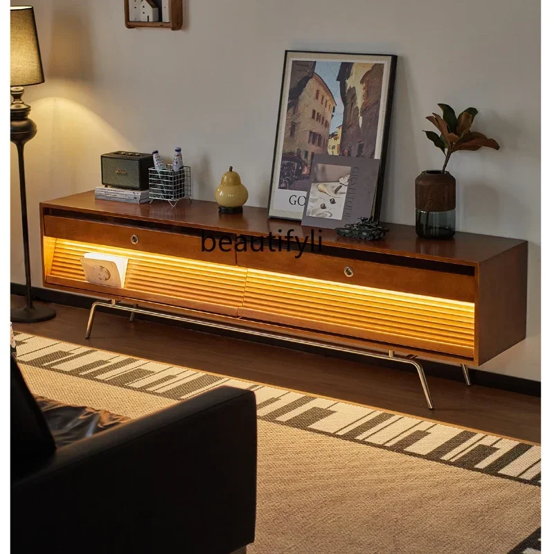 

NEW TV cabinet storage storage integrated French floor boxwood retro