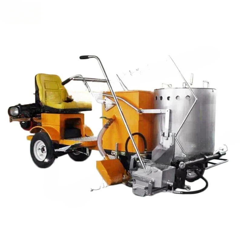 Hand push hot melt 0kg thermal insulation heating drum marking hine