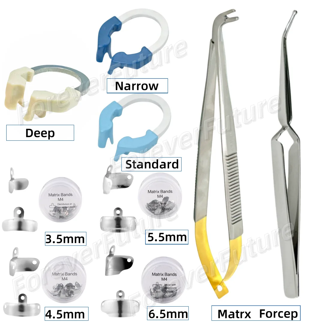 Dental Matrix Bands Ring Sectional Matrice Clamp Fit Palodent V3 System