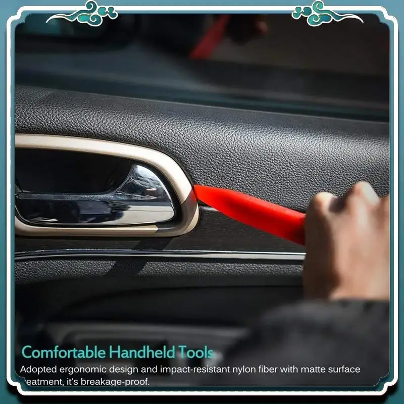 

ABTU-19Pcs Auto Panel Dash Audio Radio Removal Installer Repair Pry Tools Kit Fastener Removal Car Interior Disassembly Kit