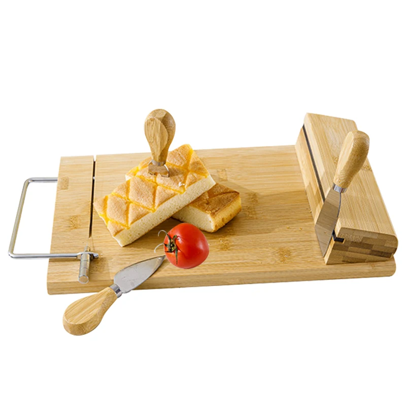 Cheese board Cheese slicer comes with cheese knife magnetic strip design thick wooden cutting board