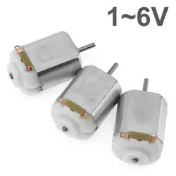 3pcs/set 170rpm 130 Small DC Motors with 2mm Shaft Diameter and 1 to 6 Volts Electric Motor for Model DIY Toys Power Drills