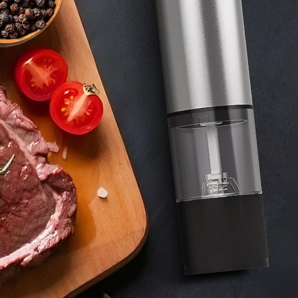 Adjustable Coarseness Electric Salt Grinder Ceramic Core One Click Start Automatic Spices Grinder Sealed Large Capacity