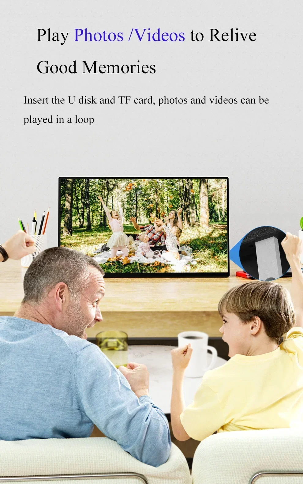18 inch with Speakers With Holder Stand FHD USB C Portable Monitor 45% NTSC HDR Wireless Travel Gaming Monitor