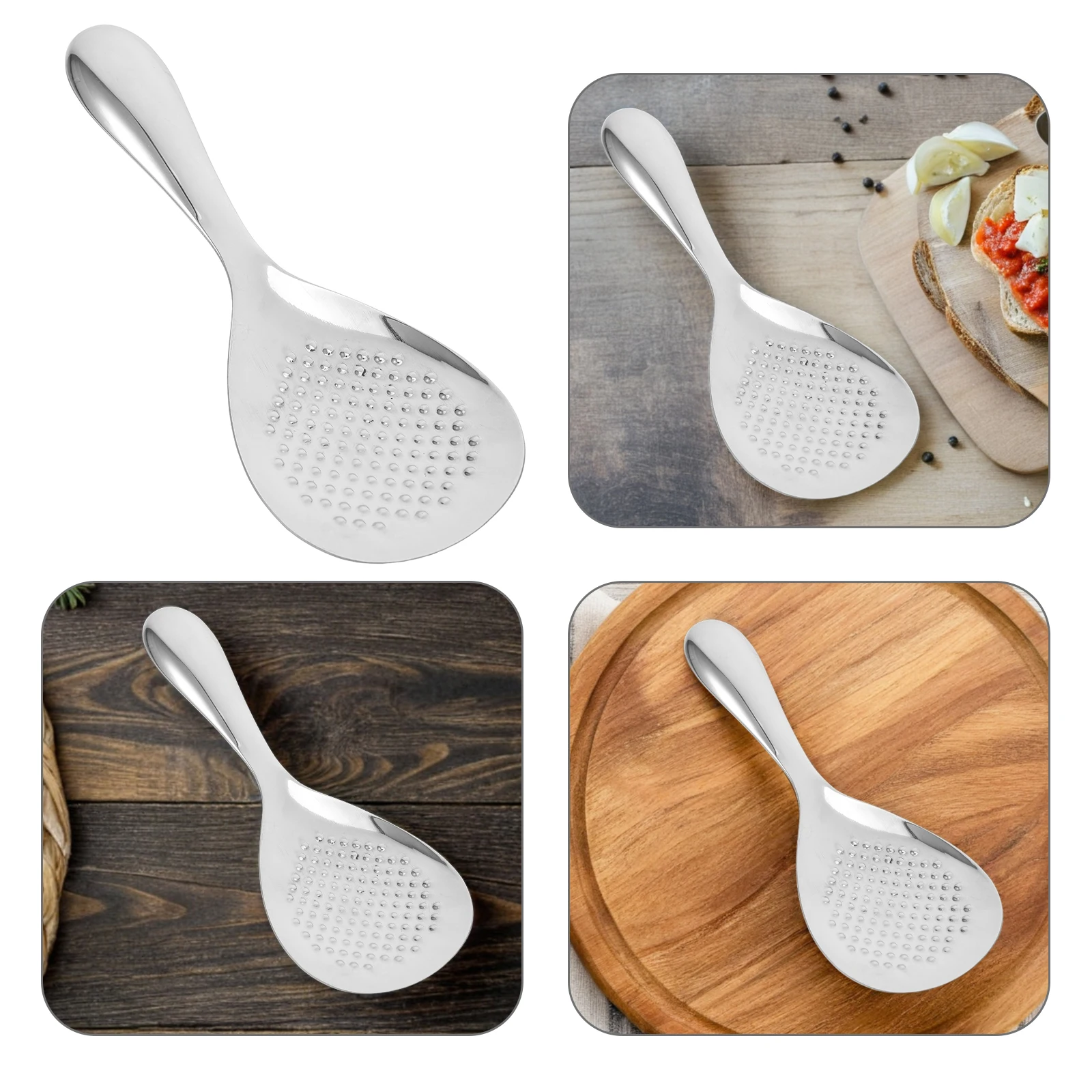 

Stainless Steel Rice Nonstick Serving Polished Kitchen Tableware Ergonomic Handle Easy Clean Compact Stainless Steel