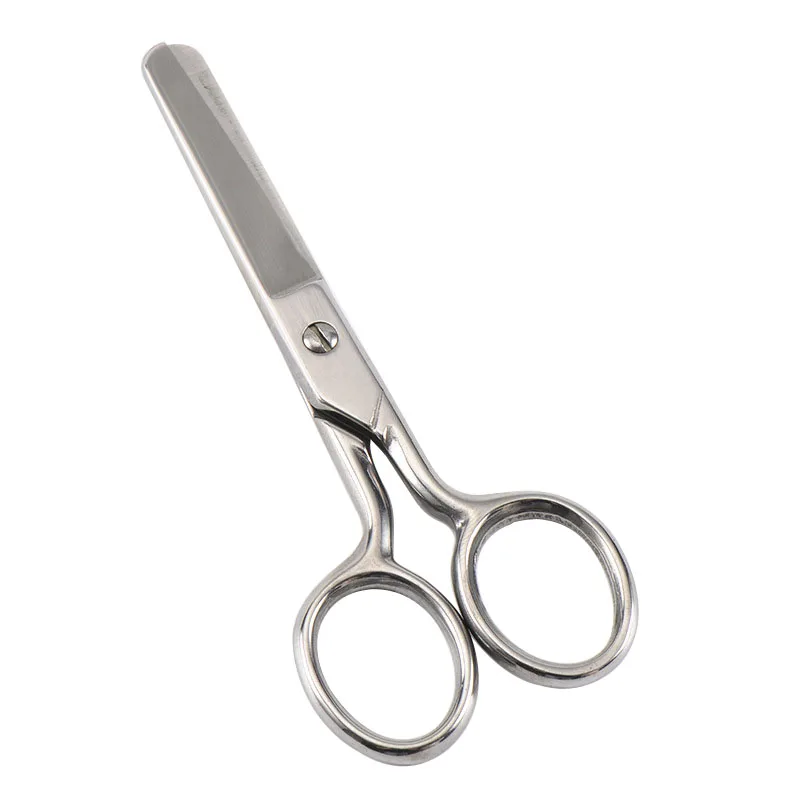 Round Head Mirror Light Paper Cuttings Office Shears Household Stainless Steel Safety Student Scissors Multipurpose Cutter