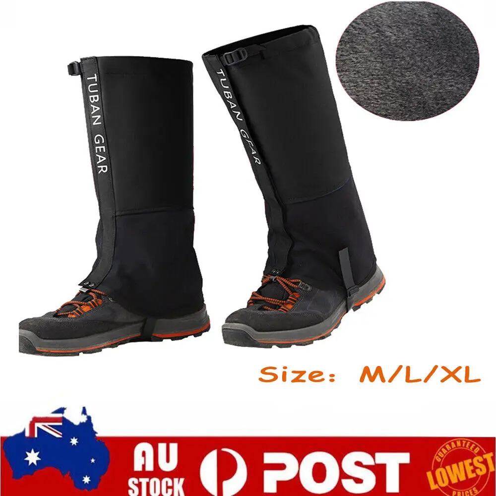 Waterproof hiking and snake bite resistant leg guards are reusable and suitable for outdoor activities such as hiking and mowing