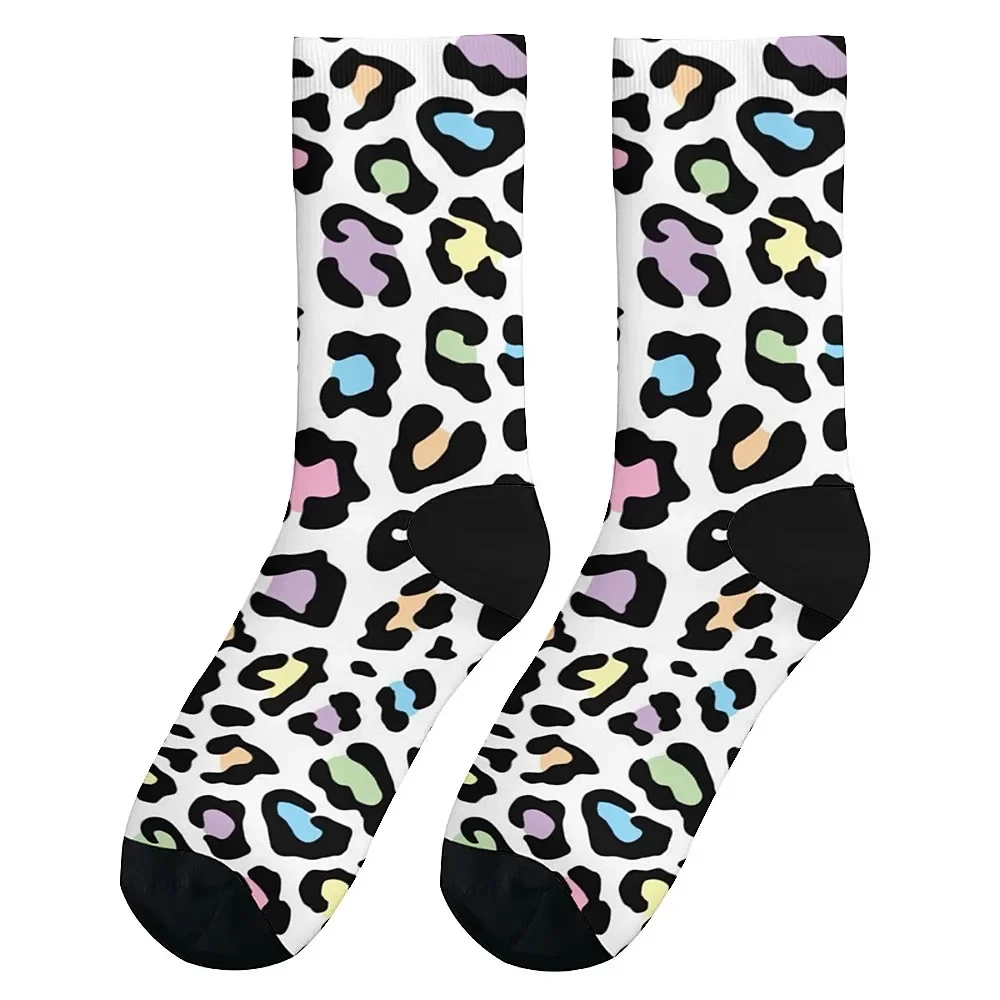 

Горячие мужские носки с леопардовым принтом, новинка, модные и милые, универсальные, дышащие и теплые, идеальный выбор для подарка