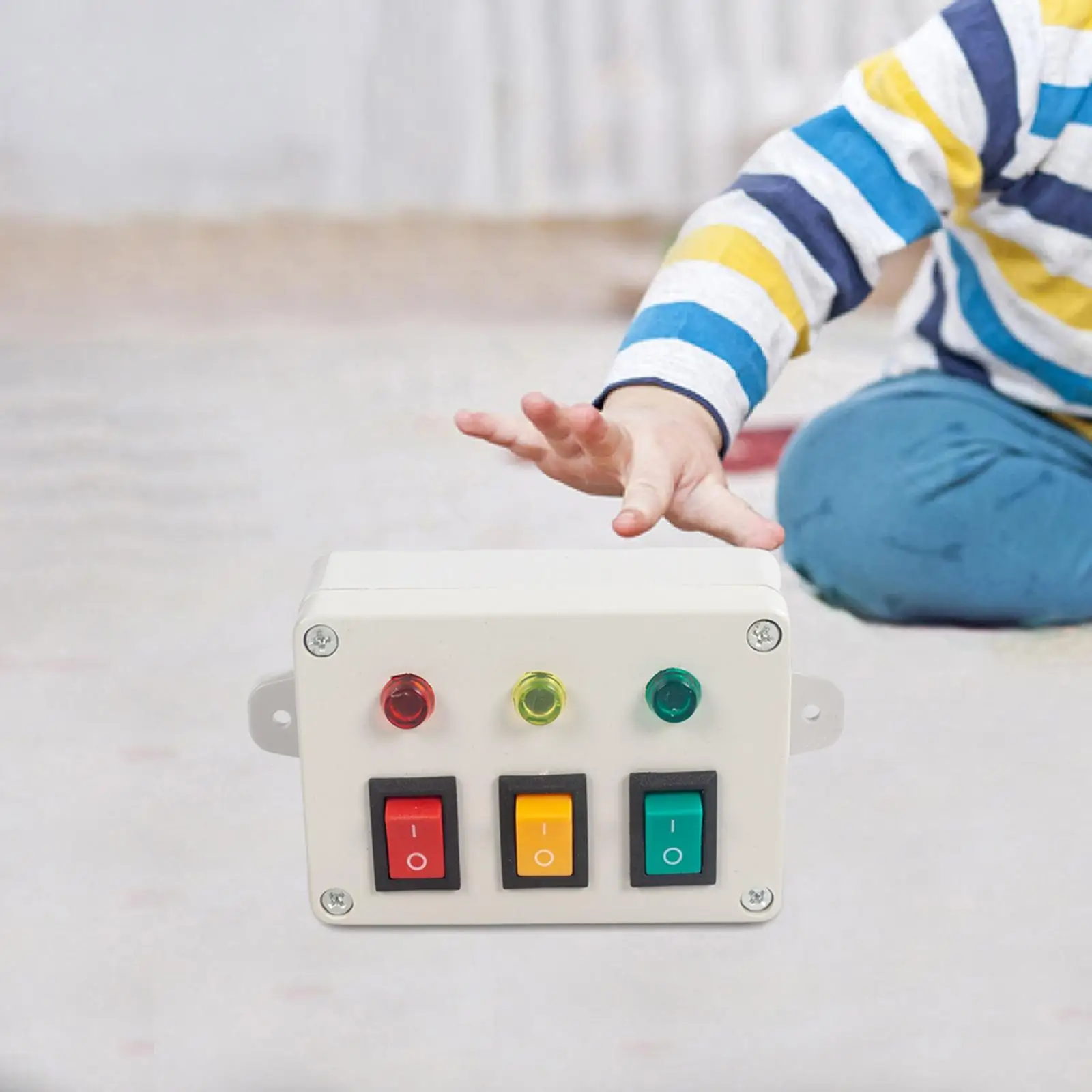 Montessori Busy Board Educational Toys Gifts LED Switch Busy Boards for Girls Boys