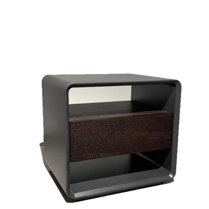 

L Italian minimalist bedside table modern style ins designer light luxury high-end bedside table simple