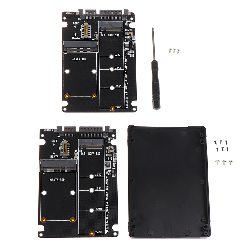 

1pc NGFF To SATA 3 External HDD Enclosure MSATA SSD Adapter M.2 SATA Protocol Hard Disk Adapter Board