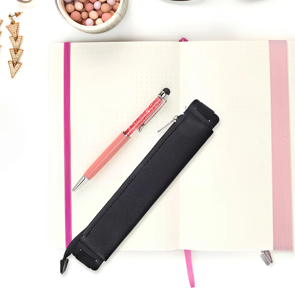 

2Pcs Stylish Pen Pouch Exquisite Craftsmanship Minimalist Appearance for Students Office Workers Notebook Pen Holder