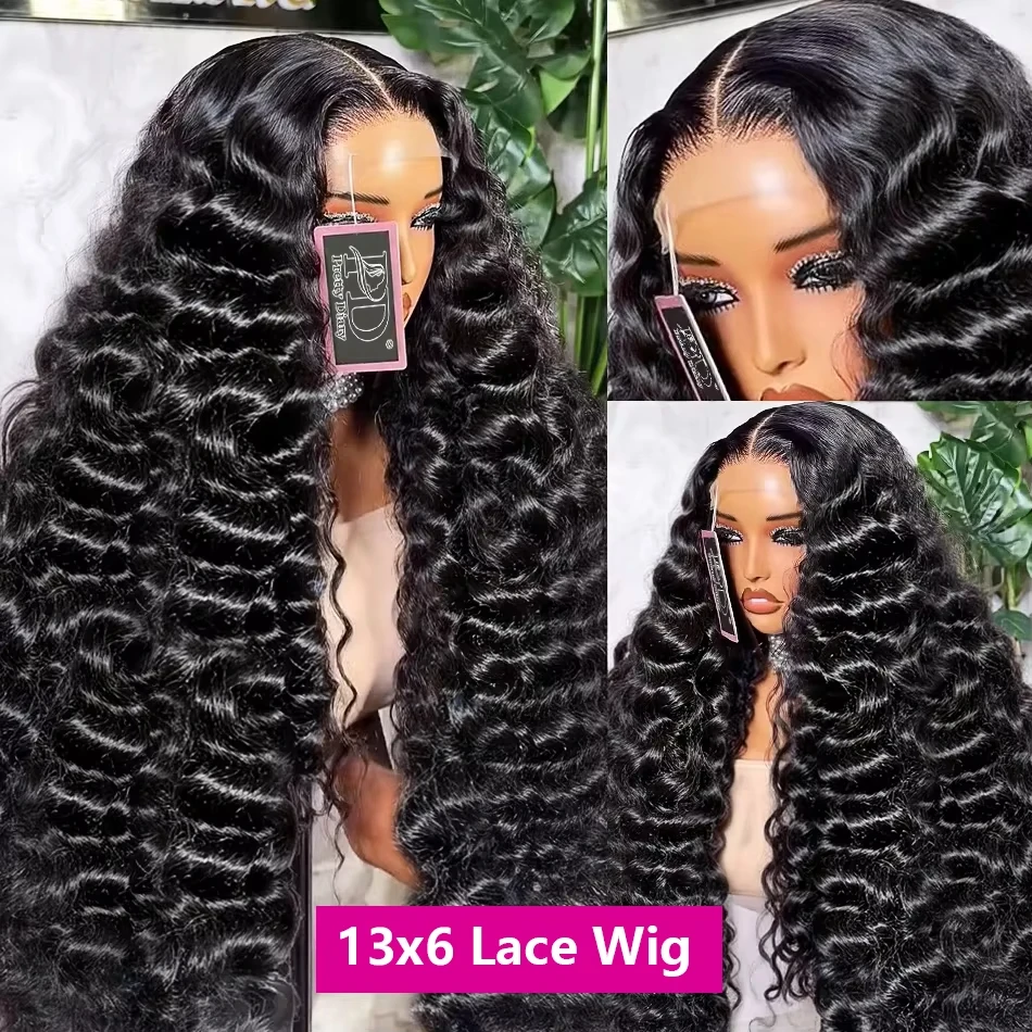فضفاض موجة عميقة الدانتيل الجبهة الباروكات شعر الإنسان للنساء 13x4 Hd الدانتيل الجبهة غلويليس موجة فضفاضة الباروكات شعر الإنسان قبل قطعها
