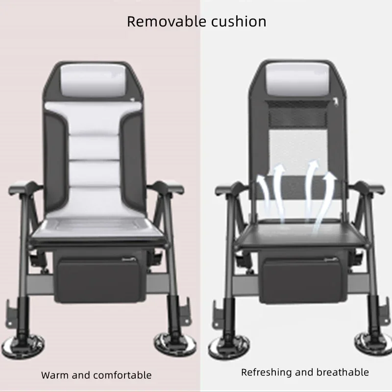 Fishing Chair All-terrain European-style Fishing Chair Folding Portable Multi-functional Thickened Reclining Table