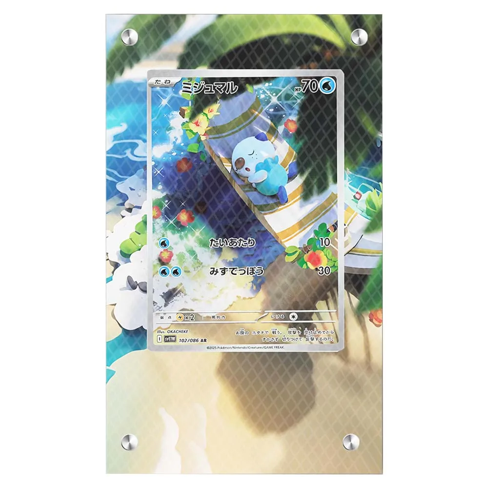 

Diy Self Made Новый Ptcg Oshawott Sv11 Акриловый материал Карточный кирпич Ptcg Oshawott Коллекционная карта Акриловая подставка для дисплея