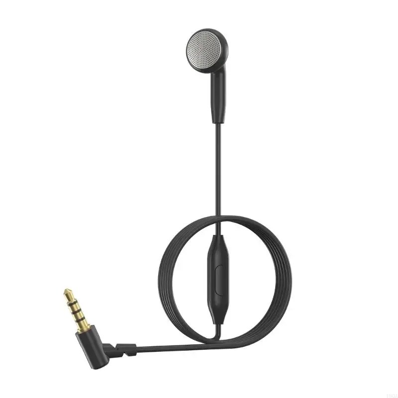 Auriculares auriculares 19QA Single Side con micrófono 3.5 mm/Tipo C para audiencia oído