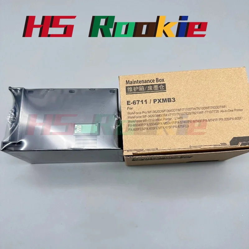 5X контейнер для отработанных чернил, совместимый с EPSON WF 7610 7620 7720 7110 7210 7510 7615 7710 7715 3010 3520 3530 3540 3620 3640