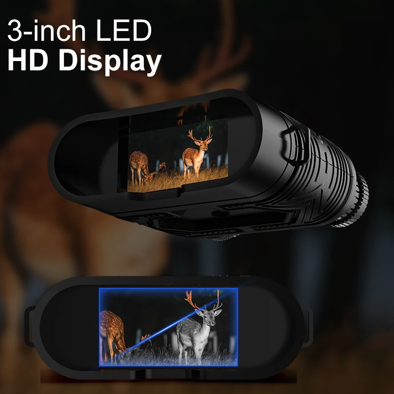 

Цифровой инфракрасный бинокль ночного видения с многофункциональным прицелом для кемпинга и охоты, 120-кратное увеличение ° Карта памяти Angle с объемом 32 ГБ