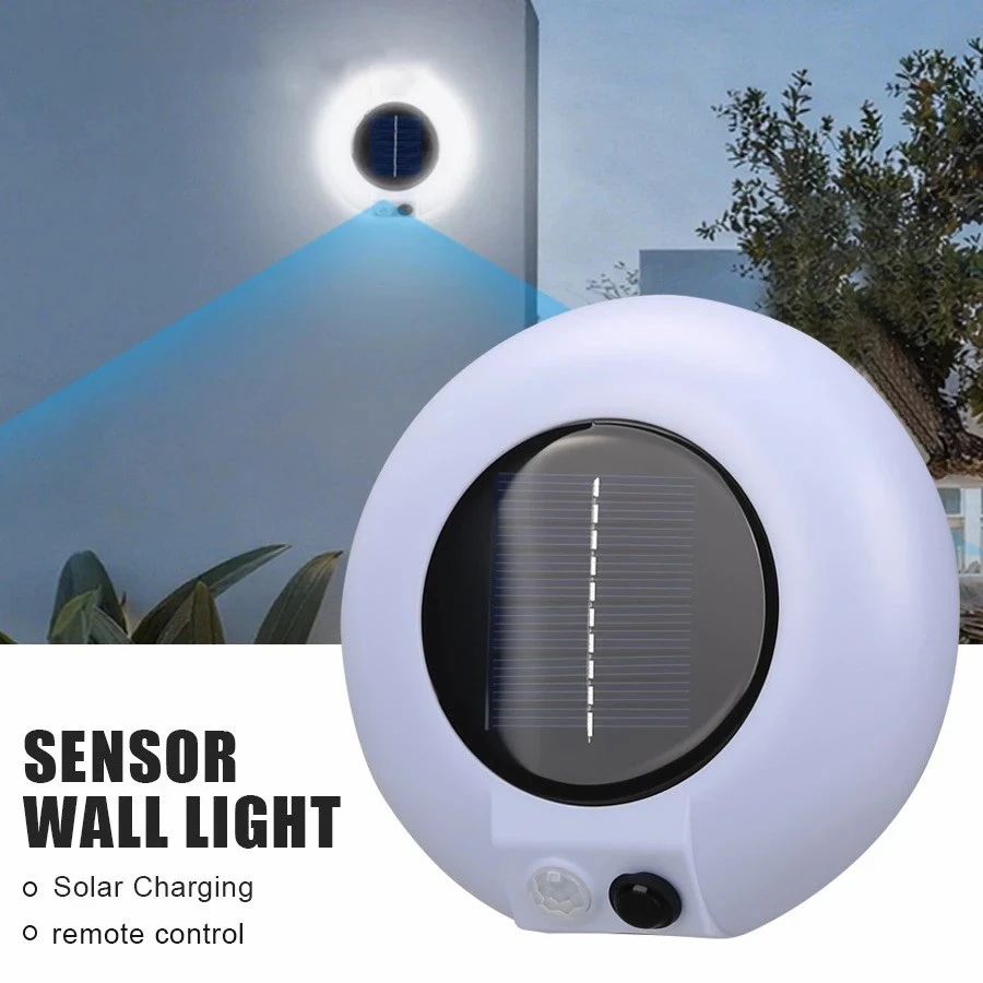 F5 LED Solar Lights Motion Sensor Outdoor With 3 Modes Waterproof Security Lighting LED Wall Street Lamp for Garden Patio Path