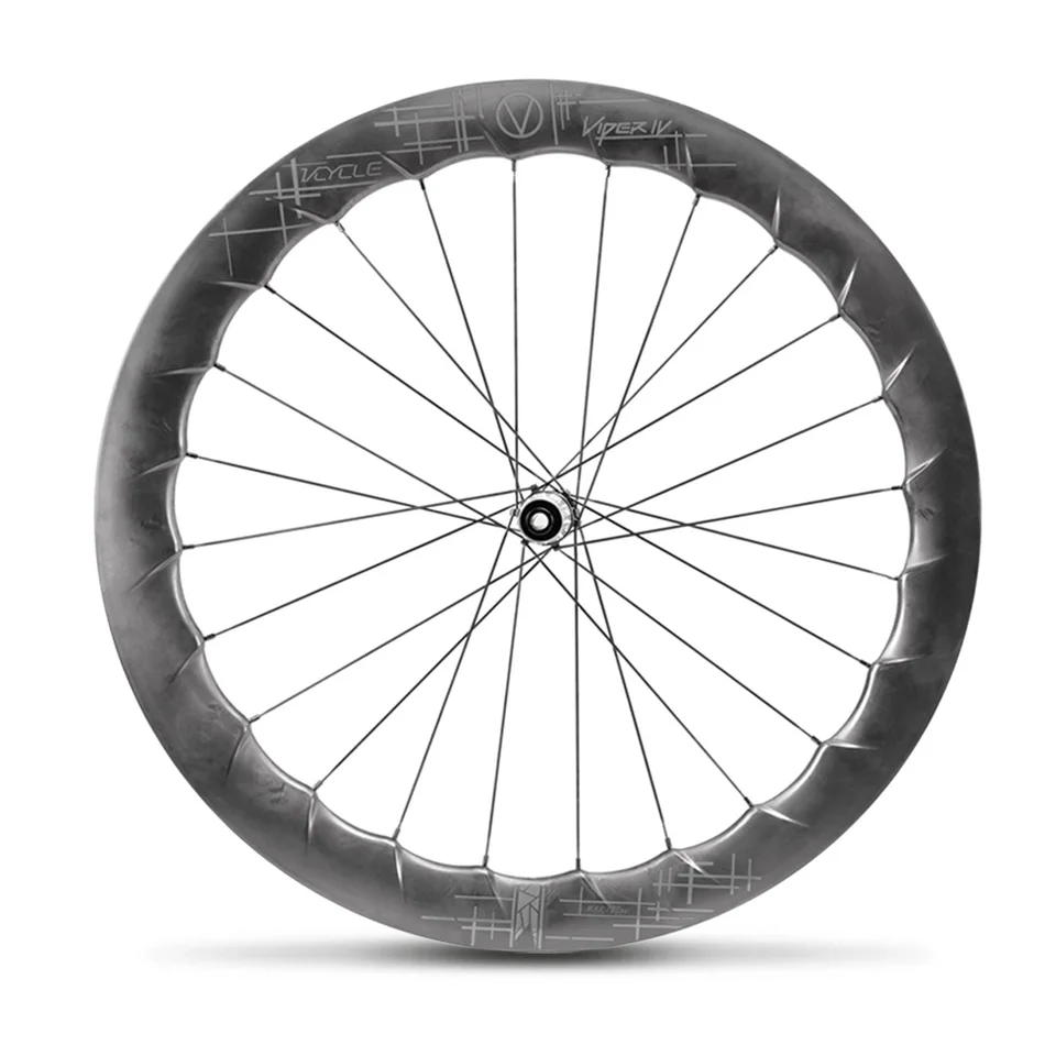 Vcycle-Vクラスiv超軽量カーボンホイール,チューブレス,リム58mm,24穴