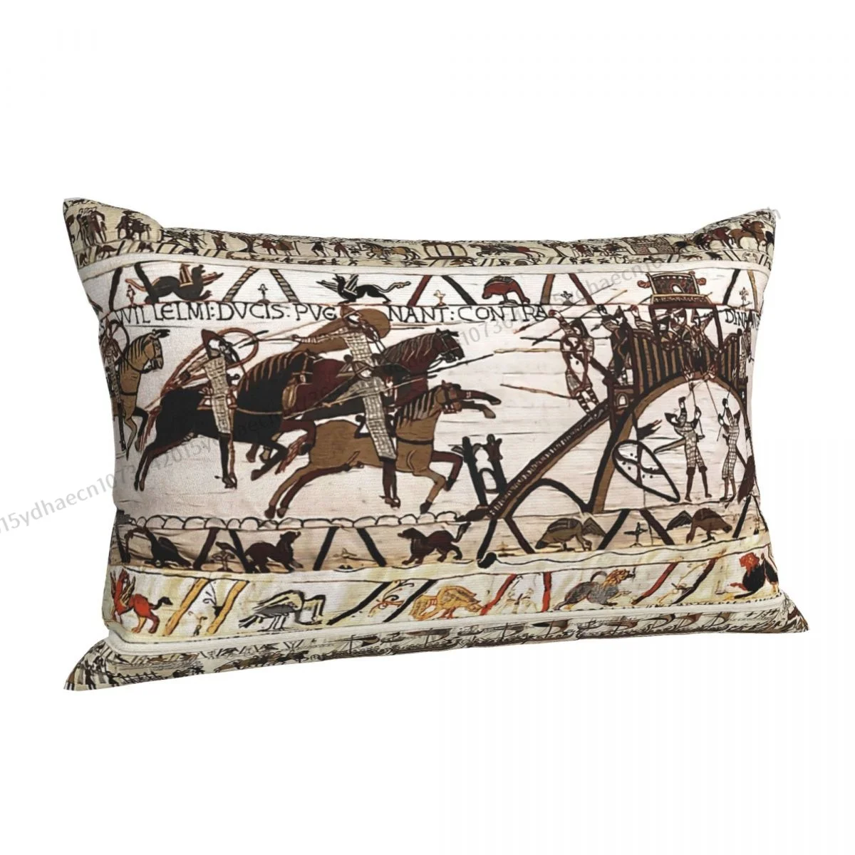 THE BAYEUX TAPESTRY SIEGE Printed Pillow Case Viking Style Backpack Cushions Covers Washable Chair Decor Pillowcase