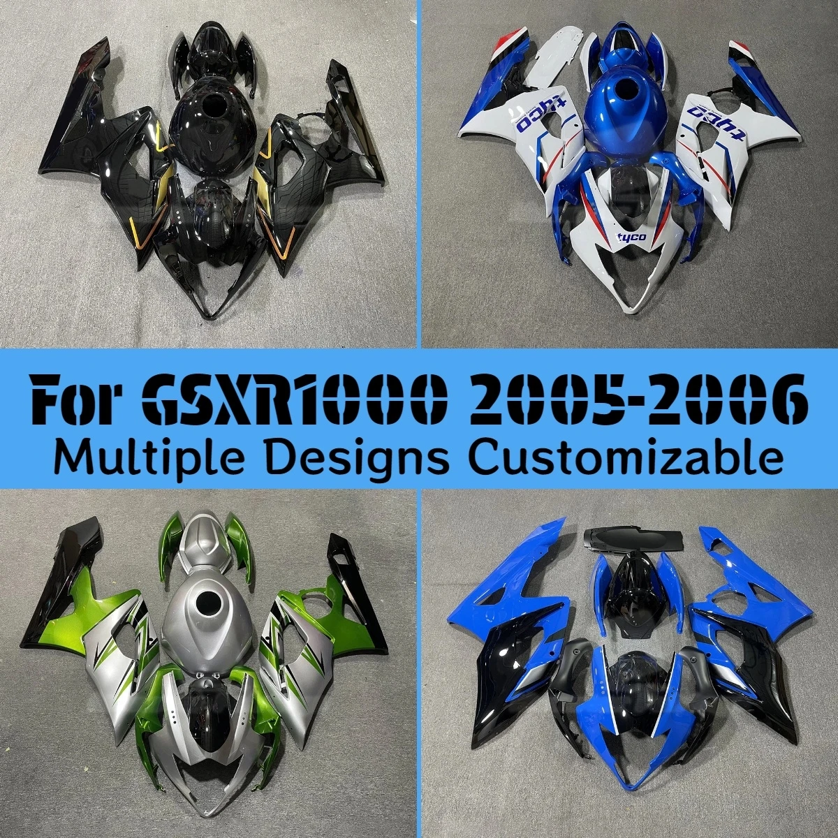 Motorradverkleidungen GSXR1000 2005 2006 Einspritzverkleidung ZXMT Verkleidungskit für GSXR 1000 05 06