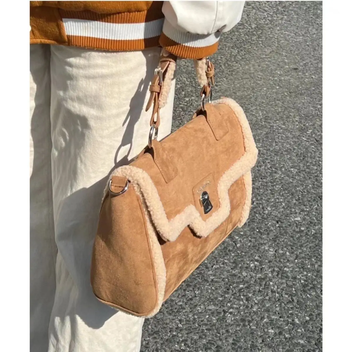 JIAERDI Vintage Brown Tote Bag Women Autumn Winter New Handle Large Capacity Shoulder Bag Female Casual Crossbody Bags Briefcase