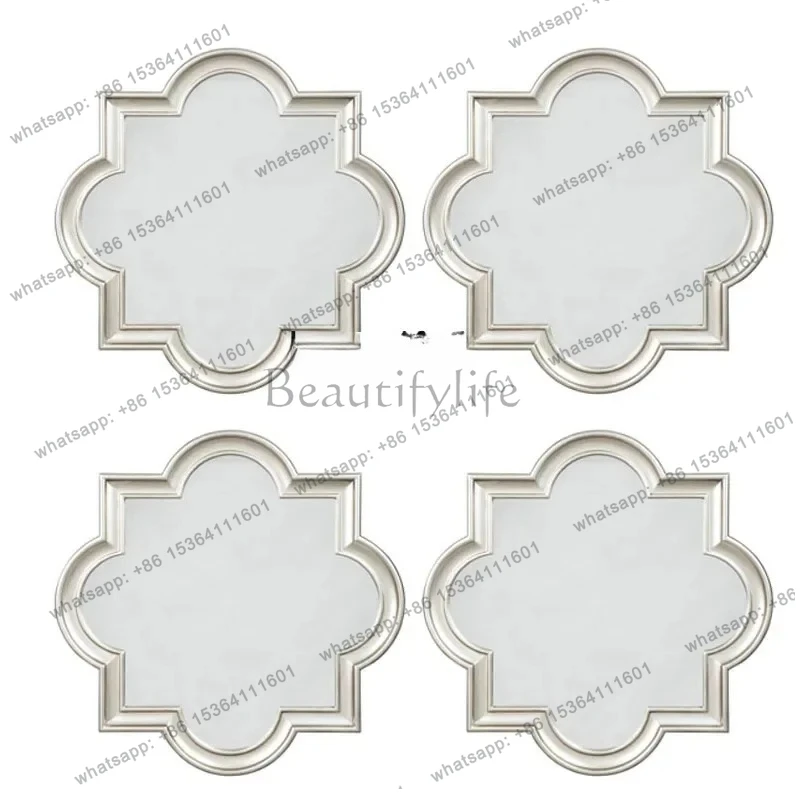 

Soft French living room wall mirror size into background wall combination decorative mirror hanging wall makeup mirror