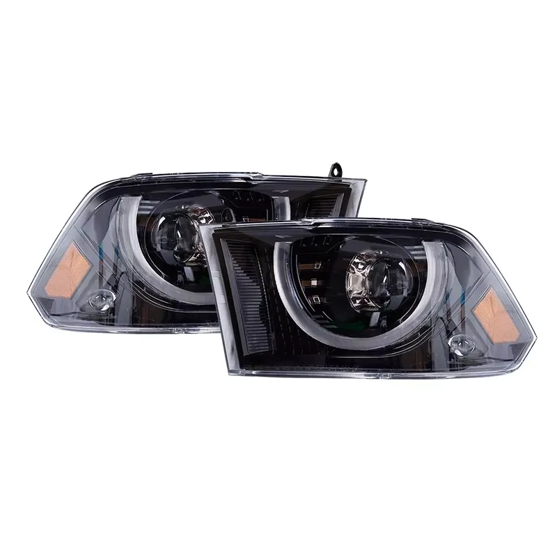 DOT Led Headlight Assembly for 2009-2018 Dodge Ram 1500 2500 3500 4500 5500 Accessories 2019-2022 Classic 1500 Quad Car Headlamp