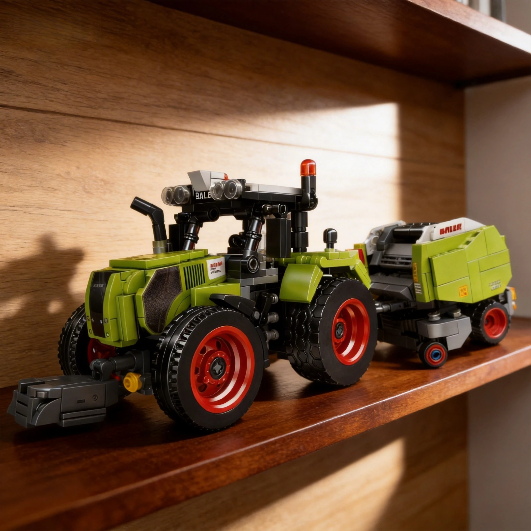 Farmer Tractor with Trailer Truck Harvester Truck Model Building Block Set Convenient tools for urban construction  Toy Gift