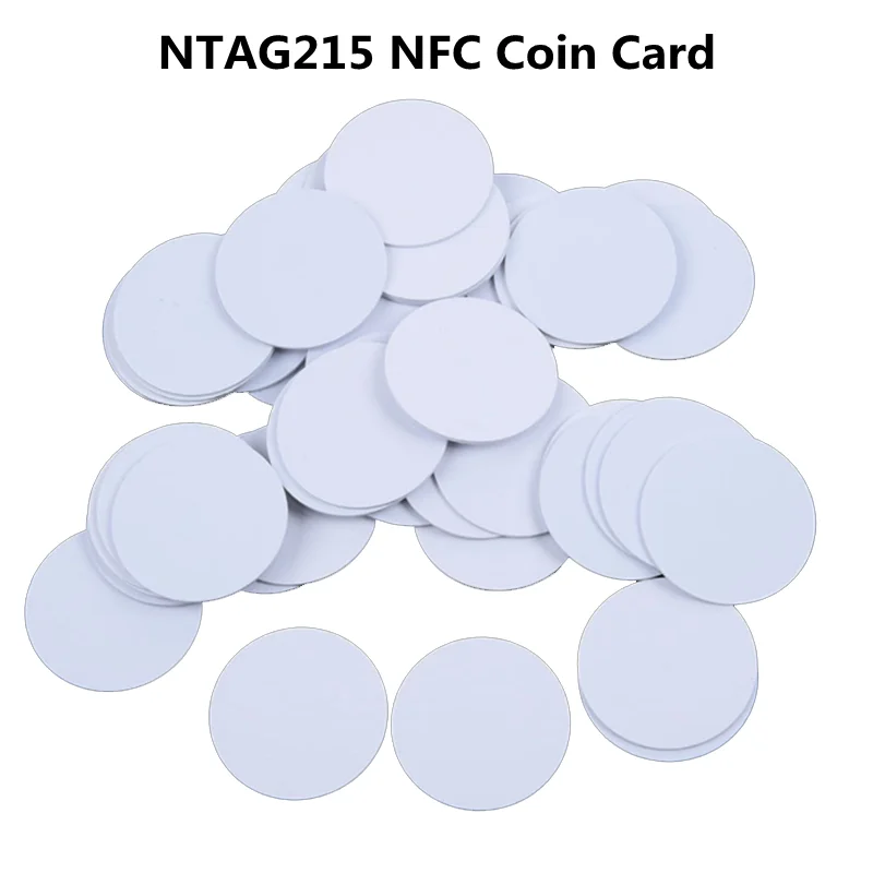 10/20pcs NTAG215 NFC Coin Card Tag Can Written by Tagmo Works with Switch Available for All NFC Mobile Phone