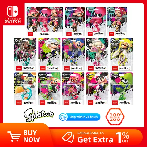 Nintendo Amiibo Figure  splatoon 3 /Splatoon series/ octopus / untuk Model Interaksi Game Konsol Game Nintendo Switch