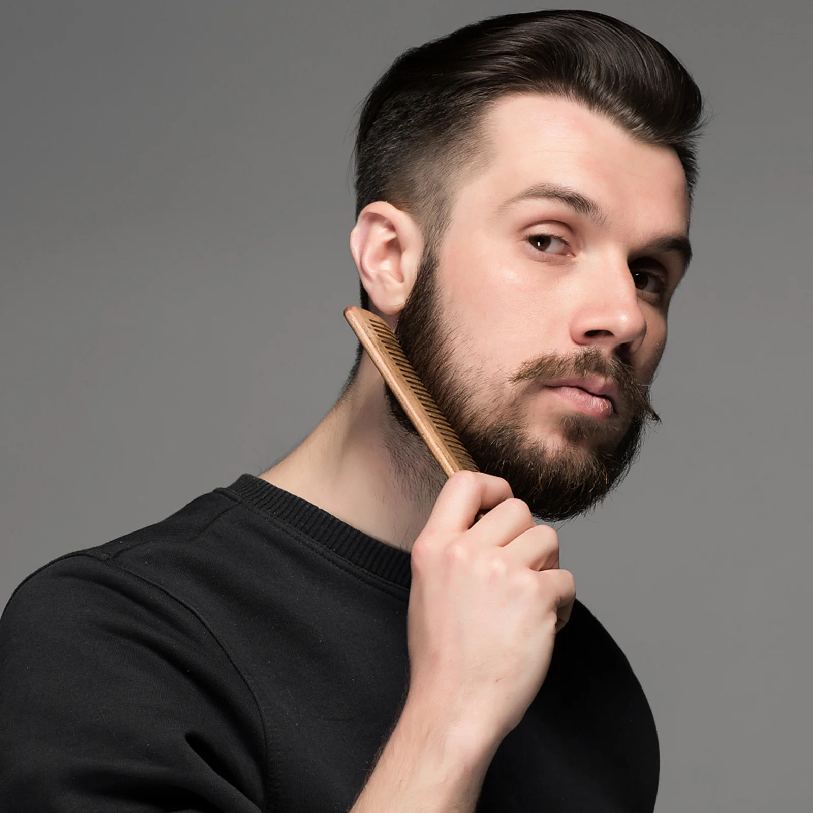 

2 шт., расческа из натурального сандалового дерева, деревянные расчески с широкими зубцами, распутывающие вьющиеся прямые волосы, уменьшающие узлы, приятные для кожи головы, парикмахерские услуги