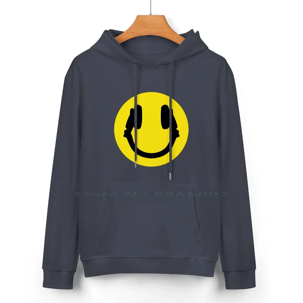 Smile Dj Pure Cotton Hoodie Sweater 24 Colors Deejay Djing Disc Jockey Djs Djay Vinyl Record Turntable Deck Mixing Scratching