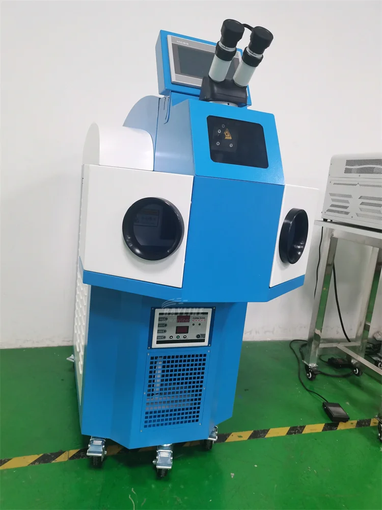 Vertical Desktop Jewelry Laser Welding Machine 200W Built-in Water Tank CCD YAG Spot Laser Welding For Gold Silver Jewellery