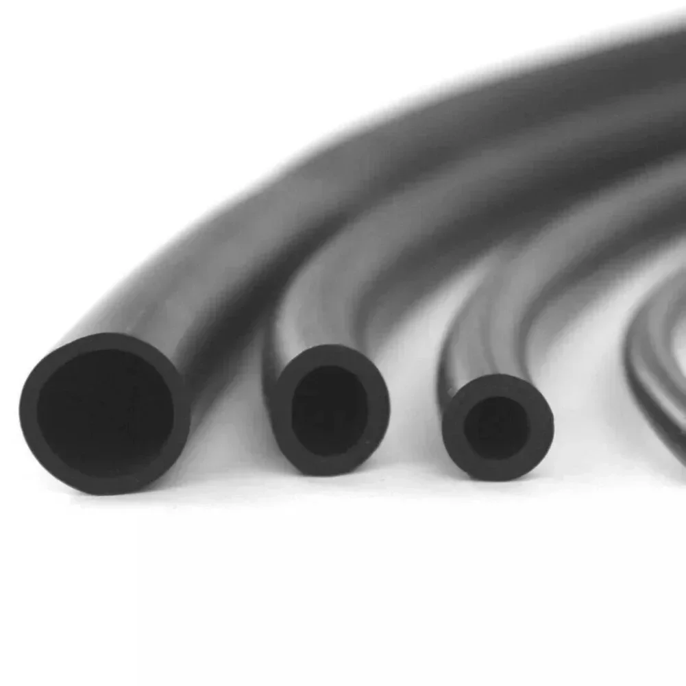 10M Pure Silicone Tube Outer Fiber Inner Rubber Sleeve Flame Retardant Tube High Temperature Resistance For Fuel Systems